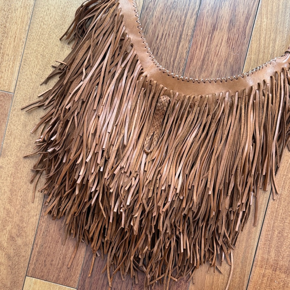 Boho Fringe Shoulder Bag - Tan
Perfect condition!! Like new!!! - Picture 2 of 11